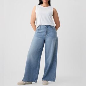 GAP , Classic Blue Wide-Leg Jeans, 29,